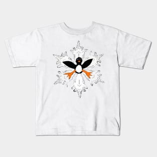 Penguin snow flake Kids T-Shirt